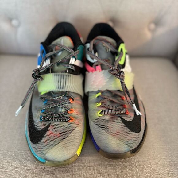 Nike KD 7 What The KD 2015 Sneakers RARE 1X AUTHENTIC KEVIN DURANT Men’s Sz 9.5 - Picture 1 of 13